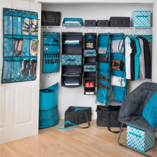 Clever Organizing Solutions products in closet
