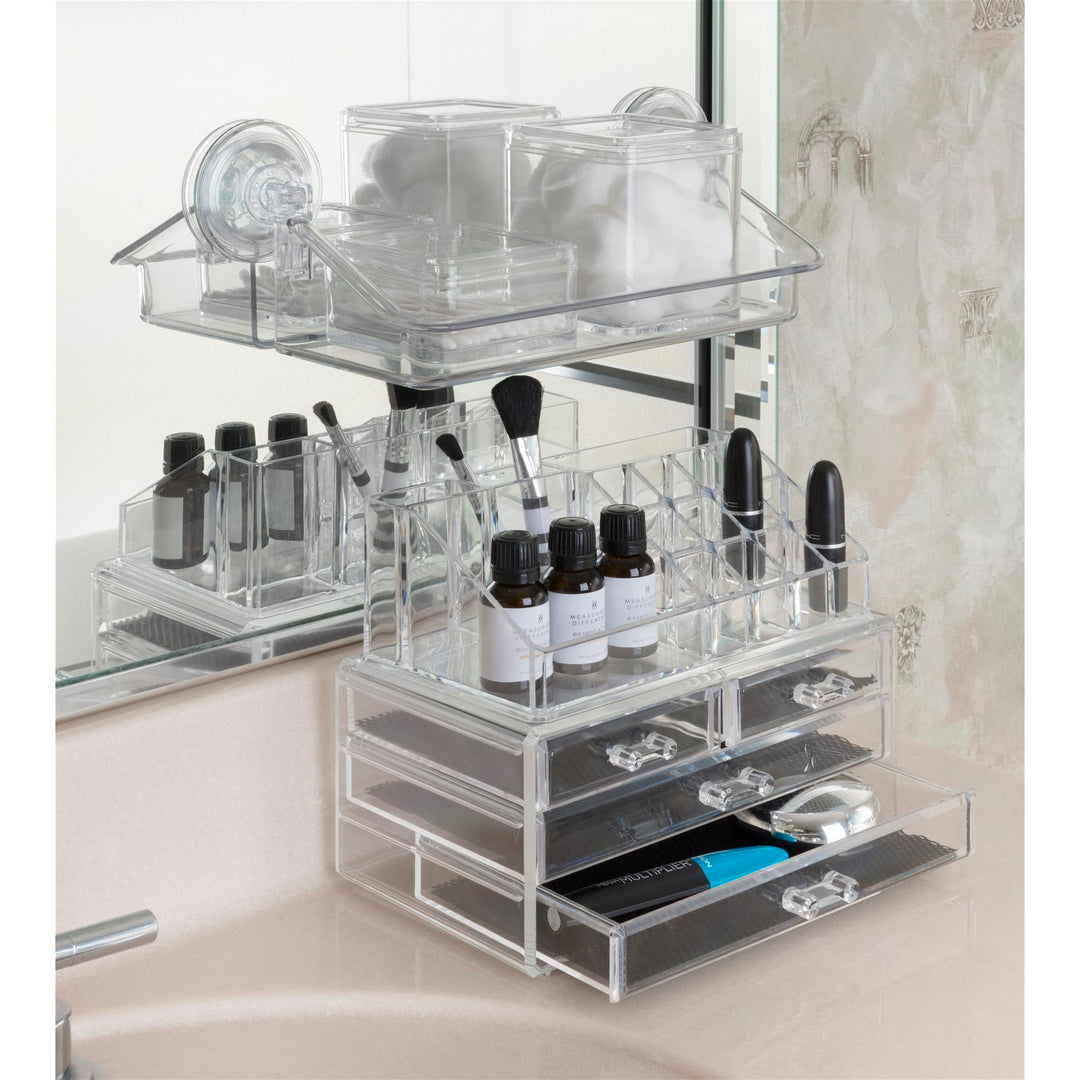 Clear Drawer Container - Makeup Holder Bottom