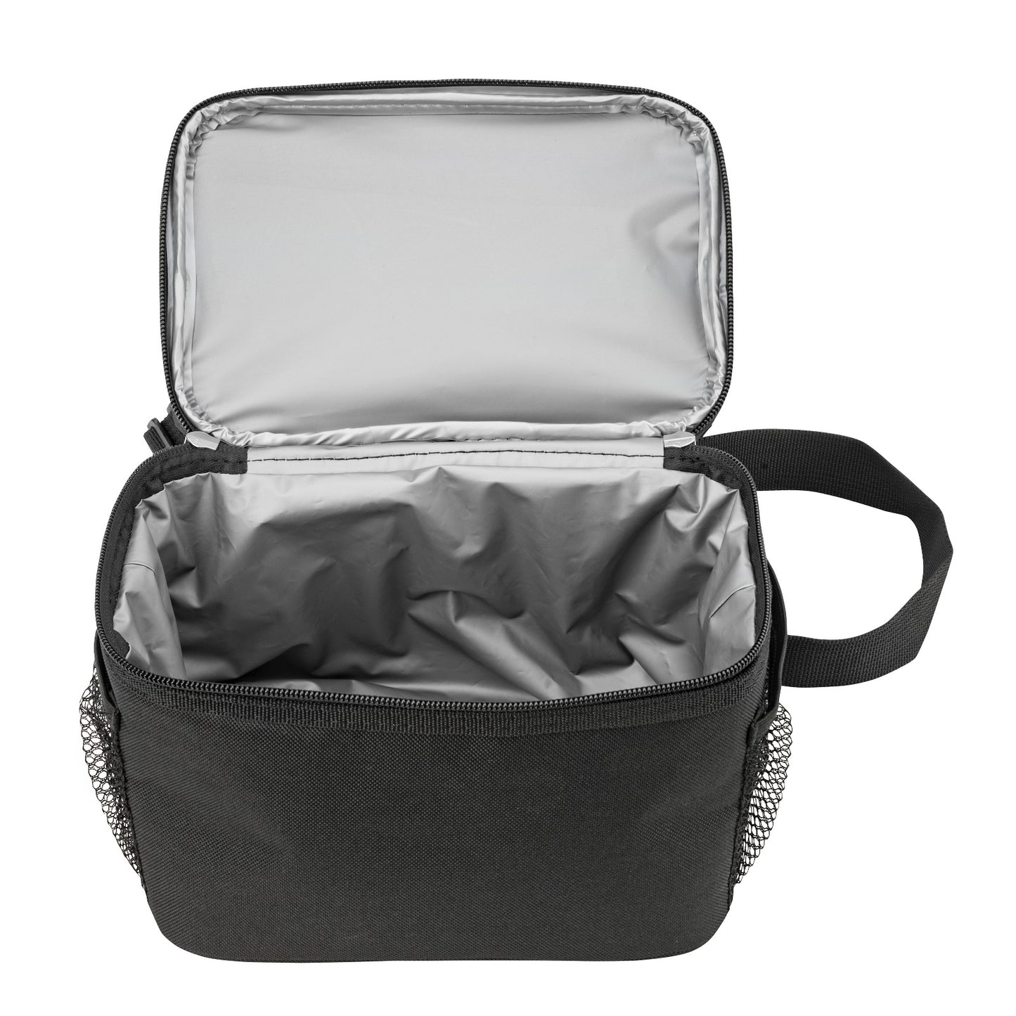 Compact Lunch Cooler - 2 Insulated Compartments - Color Black