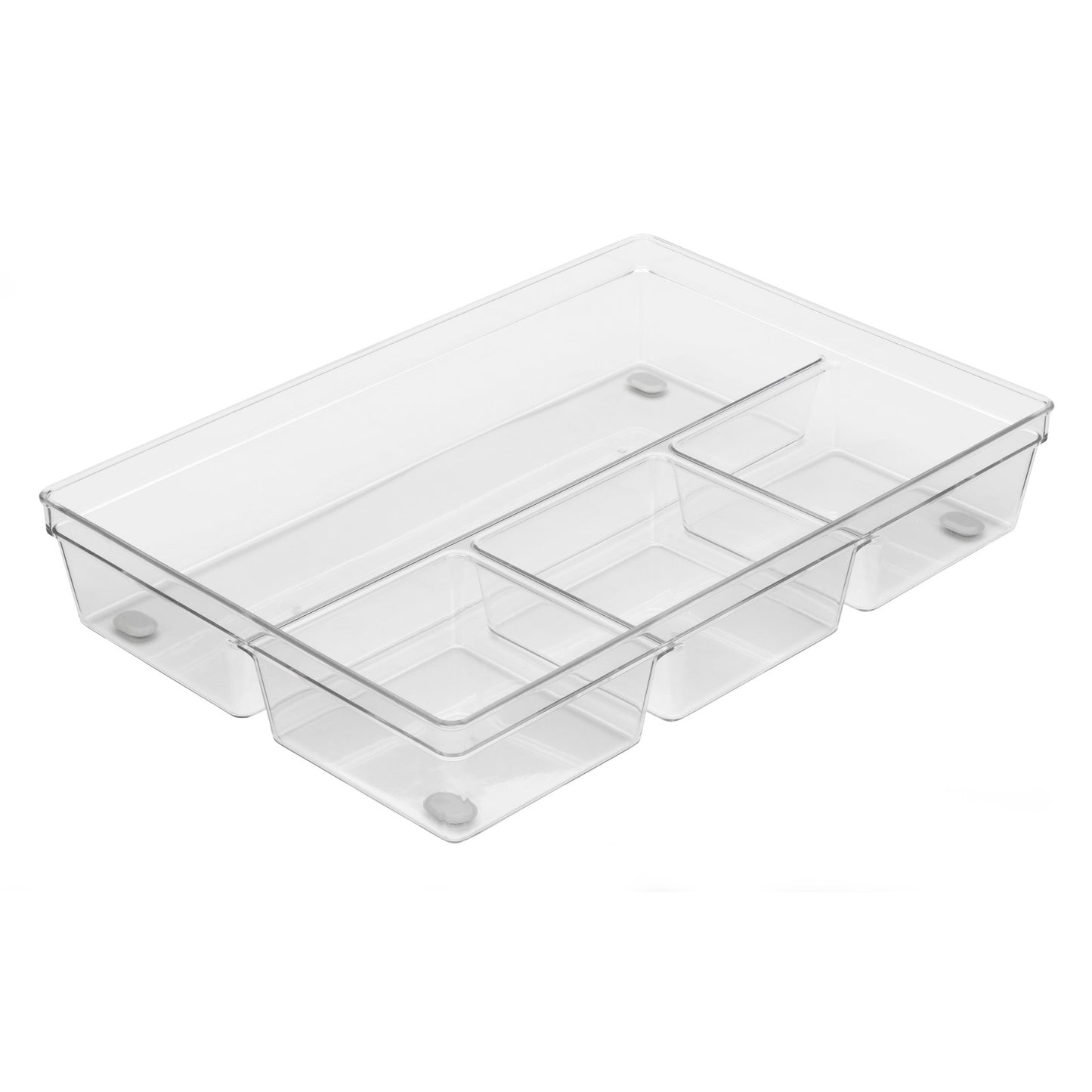 4-Compartment Clear Tray