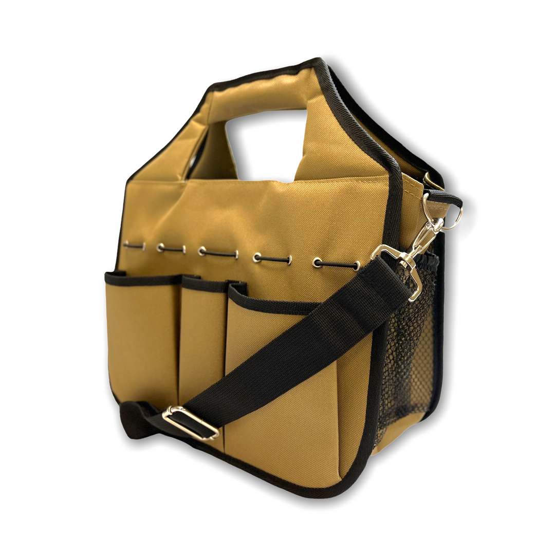 Stuff 'N Go - Messenger Style Bag - Color - Taupe + Adjustable Shoulder Strap Bundle