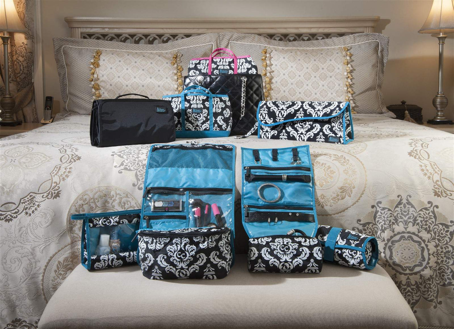 Clever Cache + Two-Piece Travel Set - Teal - Bundle